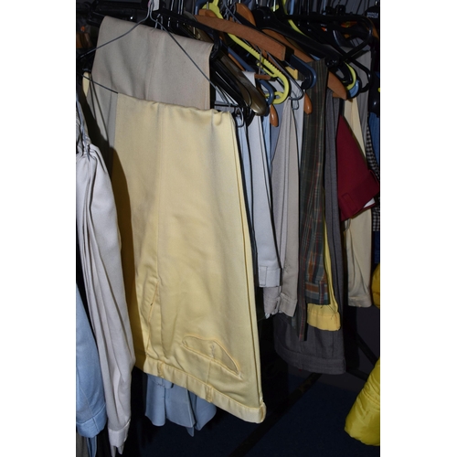 655 - A LARGE QUANTITY OF GENTLEMEN'S TROUSERS AND JEANS, mostly waist size 36'' , checked, assorted colou... 