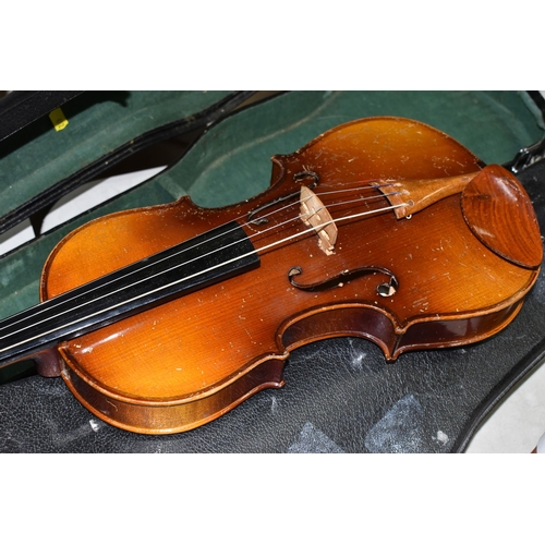 612 - A 1970'S MICHAEL POLLER VIOLA,  with a two-piece maple back and ribs, beech neck and spruce top, bea... 