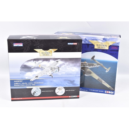 14 - TWO BOXED LIMITED EDITION CORGI AVIATION ARCHIVE 1:72 SCALE DIECAST MODEL AIRCRAFTS, the first is a ... 