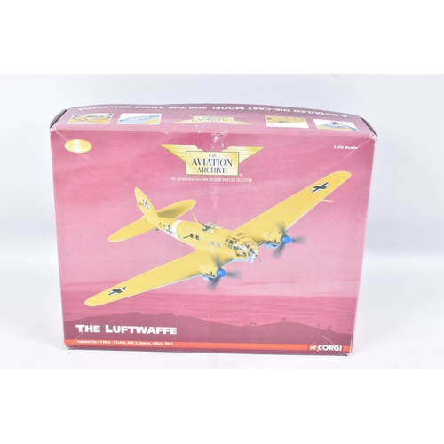 15 - TWO BOXED LIMITED EDITION CORGI AVIATIONA RCHIVE 1:72 SCALE DIECAST MODEL AIRCRAFTS, the first is Th... 