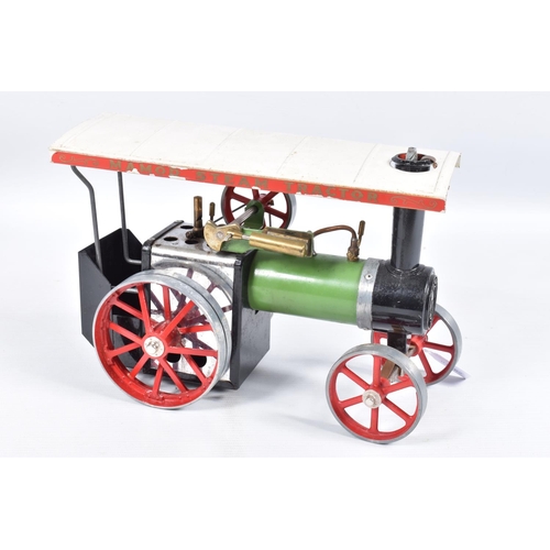 17 - A BOXED MAMOD LIVE STEAM TRACTION ENGINE, No.TE1, not tested, appears largely complete but in playwo... 