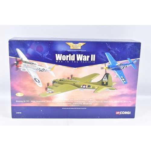 2 - A BOXED LIMITED EDITION 1:72 SCALE CORGI AVIATION ARCHIVE DIECAST EIGHTH ARMY FORCE THREE PIECE SET,... 