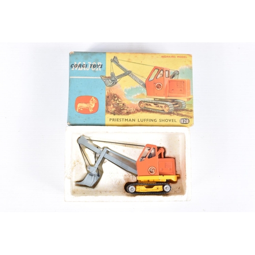 20 - A BOXED CORGI MAJOR TOYS PRIESTMAN LUFFING SHOVEL, No.1128, appears complete and in working order, i... 