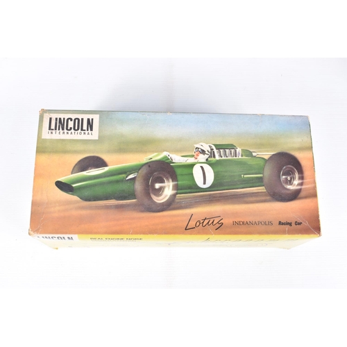 25 - A BOXED LINCOLN INTERNATIONAL PLASTIC BATTERY OPERATED LOTUS INDIANAPOLIS RACING CAR, No.7101, not t... 