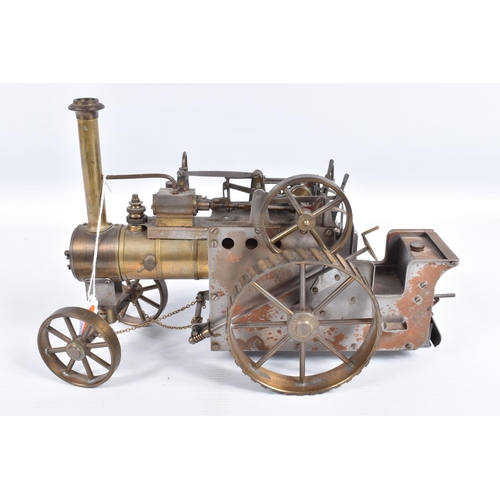 29 - A D.R. MERCER LIVE STEAM ROAD LOCOMOTIVE TRACTION ENGINE MODEL, not tested, has been constructed to ... 