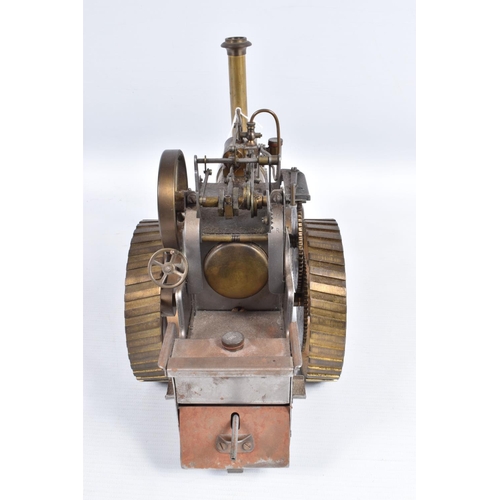 29 - A D.R. MERCER LIVE STEAM ROAD LOCOMOTIVE TRACTION ENGINE MODEL, not tested, has been constructed to ... 