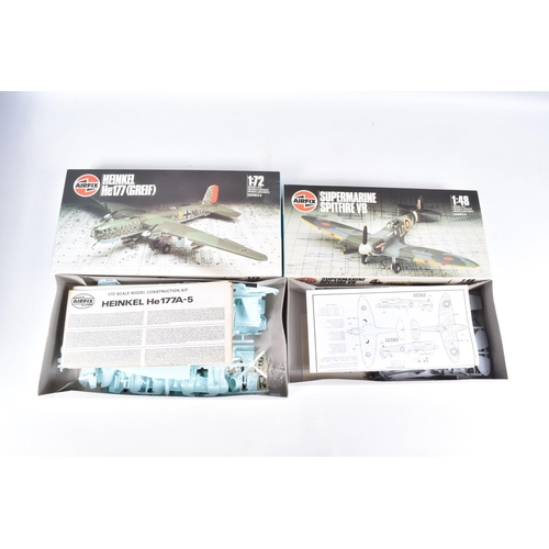 30 - A QUANTITY OF BOXED UNBUILT PLASTIC CONSTRUCTION KITS, assorted 1/48 and 1/72 scale aircraft kits by... 