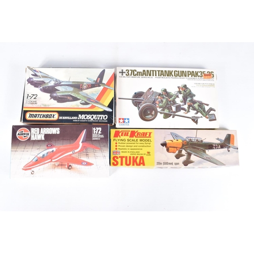 30 - A QUANTITY OF BOXED UNBUILT PLASTIC CONSTRUCTION KITS, assorted 1/48 and 1/72 scale aircraft kits by... 