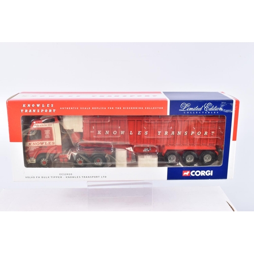 32 - FOUR BOXED CORGI LIMITED EDITION LORRIES AUTHENTIC SCALE REPLICAS, to include a ERF ECS Feldbinder T... 