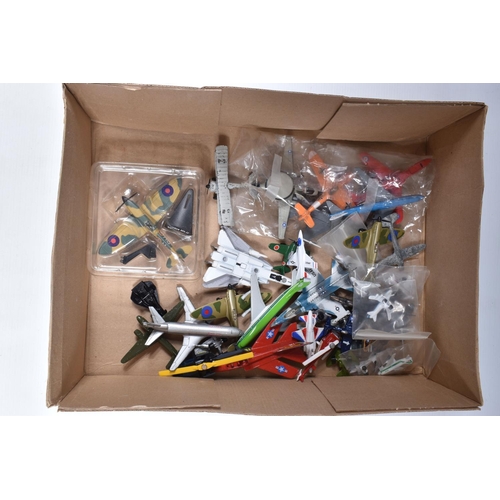 33 - A QUANTITY OF UNBOXED AND ASSORTED PLAYWORN DIECAST AND PLASTIC VEHICLES, to include Spot-On, Dinky,... 