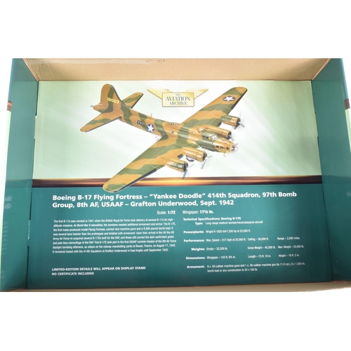 4 - A BOXED LIMITED EDITION 1:72 SCALE CORGI AVIATION ARCHIVE EIGHTH AIR FORCE COLLECTION DIECAST MODEL ... 