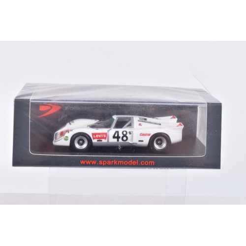 36 - FOUR BOXED 1:43 SCALE SPARK MODEL MINIMAX VEHICLES to include a Studebaker Winner Carrera Panamerica... 