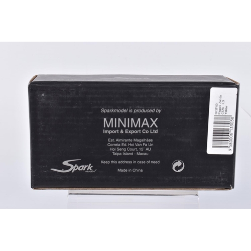 37 - SIX BOXED 1:43 SCALE SPARK MODEL MINIMAX VEHICLES to include a Lotus Elise S1 Sport 160 in green  it... 