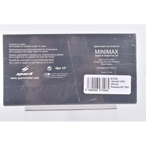 38 - FOUR BOXED 1:43 SCALE SPARK MODEL MINIMAX VEHICLES to include a Lotus 21 Winner US Grand Prix 1961 I... 