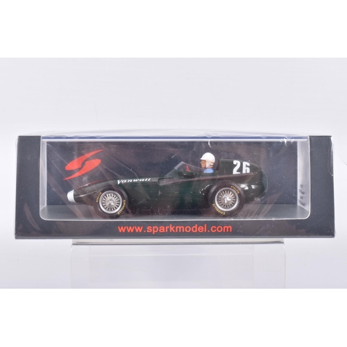 38 - FOUR BOXED 1:43 SCALE SPARK MODEL MINIMAX VEHICLES to include a Lotus 21 Winner US Grand Prix 1961 I... 