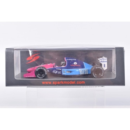 39 - THREE BOXED 1:43 SCALE SPARK MODEL MINIMAX VEHICLES to include a Brabham BT60B British Granada Prix ... 