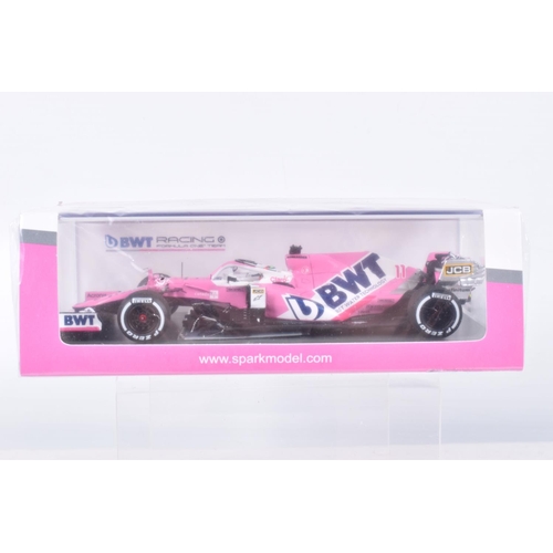 39 - THREE BOXED 1:43 SCALE SPARK MODEL MINIMAX VEHICLES to include a Brabham BT60B British Granada Prix ... 