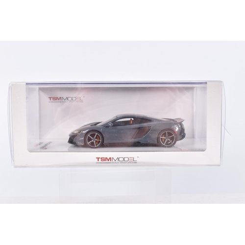 40 - FIVE BOXED  MCLAREN 1:43 SCALE MODELS to include  a Welly McLaren GT in Bronze, a McLaren GT 2019 in... 