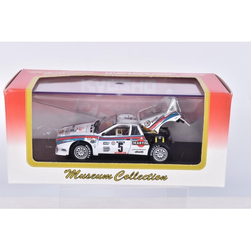 41 - FIVE BOXED  MODEL VEHILCES to include a Kyosho Model Lancia 037 Rally 1983 Monte Carlo No.1 item no.... 