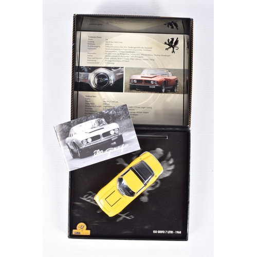 42 - THREE BOXED MINICHAMPS 1:43 SCALE MODELS IN PRESENTATION BOXES, to include an Audi Sport Quattro S1 ... 