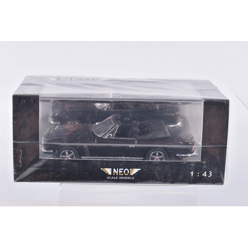 47 - FOUR BOXED NEO 1:43 SCALE MODELS to include an Alfa Romeo Alfasud Ti 1.5 Quadrifoglio V in red item ... 