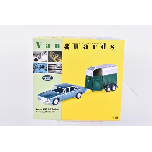 50 - NINE BOXED 1:43 SCALE MODEL VEHICLES to include a  Vanguards VW Golf L MkI Series 1 in Lofoten Green... 