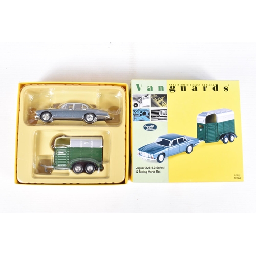 50 - NINE BOXED 1:43 SCALE MODEL VEHICLES to include a  Vanguards VW Golf L MkI Series 1 in Lofoten Green... 