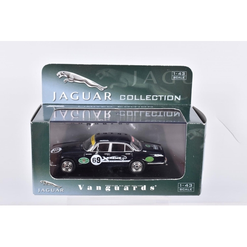 50 - NINE BOXED 1:43 SCALE MODEL VEHICLES to include a  Vanguards VW Golf L MkI Series 1 in Lofoten Green... 