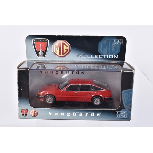 51 - ELEVEN BOXED 1:43 SCALE MODEL CORGI VANGUARDS VEHICLES to include a Rover SD1 Votesse 30th Anniversa... 