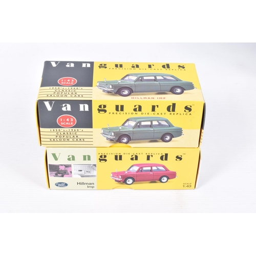 51 - ELEVEN BOXED 1:43 SCALE MODEL CORGI VANGUARDS VEHICLES to include a Rover SD1 Votesse 30th Anniversa... 