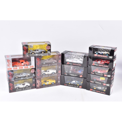 53 - FIFTEEN BOXED 1:43 SCALE MODEL VEHICLES to include a Brumm  Ferrari 158 Grand Prix Italia 1964 in re... 