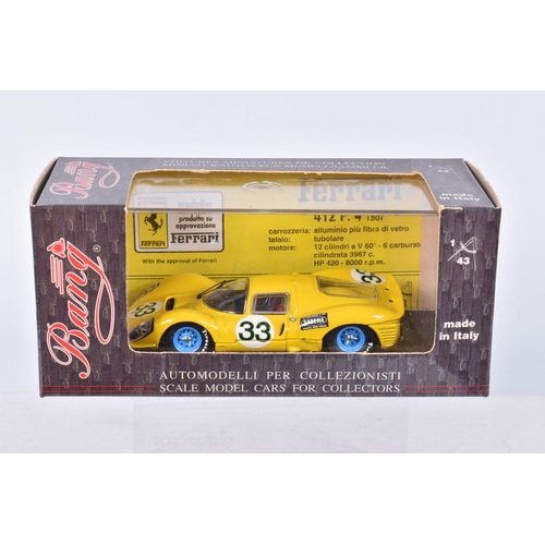 53 - FIFTEEN BOXED 1:43 SCALE MODEL VEHICLES to include a Brumm  Ferrari 158 Grand Prix Italia 1964 in re... 