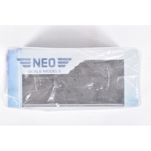 58 - FOUR BOXED NEO 1:43 SCALE DIECAST MODEL VEHICLES, to include a NEO Concept Bentley 41/2 litre superc... 