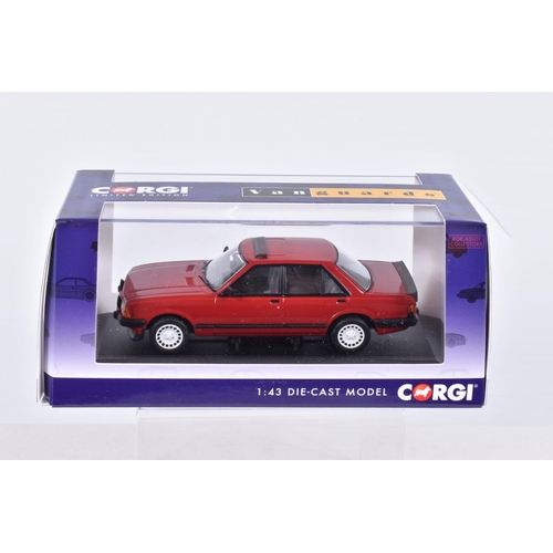 59 - EIGHT BOXED LIMITED EDITION 1:43 SCALE CORGI VANGUARDS DIECAST MODEL VEHICLES, a Ford Fiesta Mk1 XR2... 