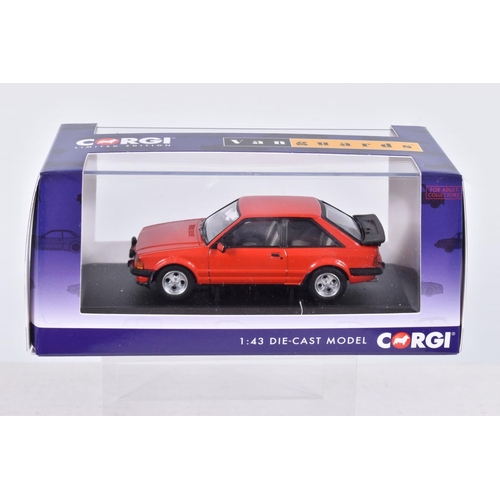 59 - EIGHT BOXED LIMITED EDITION 1:43 SCALE CORGI VANGUARDS DIECAST MODEL VEHICLES, a Ford Fiesta Mk1 XR2... 