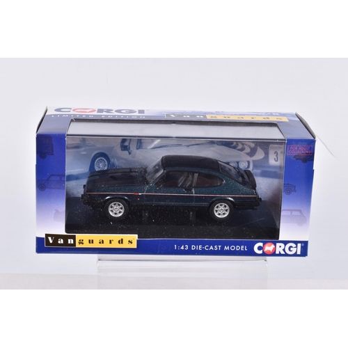 59 - EIGHT BOXED LIMITED EDITION 1:43 SCALE CORGI VANGUARDS DIECAST MODEL VEHICLES, a Ford Fiesta Mk1 XR2... 