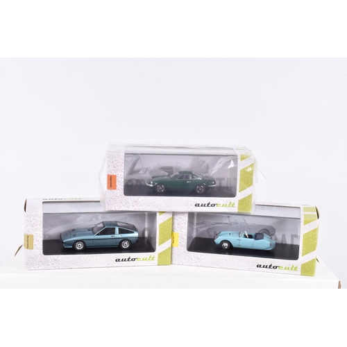 60 - THREE BOXED LIMITED EDITION AUTOCULT DIECAST MODEL VEHICLES, the first a Micro Cars 2017 Berkeley T6... 