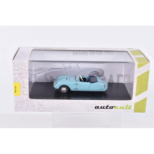 60 - THREE BOXED LIMITED EDITION AUTOCULT DIECAST MODEL VEHICLES, the first a Micro Cars 2017 Berkeley T6... 