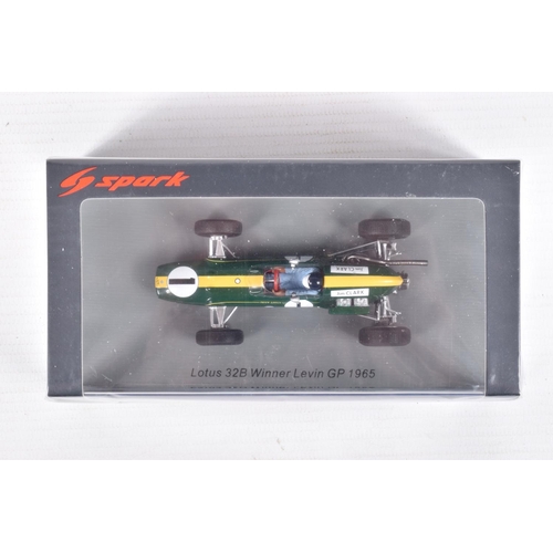 61 - FIVE BOXED DIECAST SPARK MINIMAX MODEL VEHICLES, to include a Planex Collection 1:43 scale Lotus 72E... 