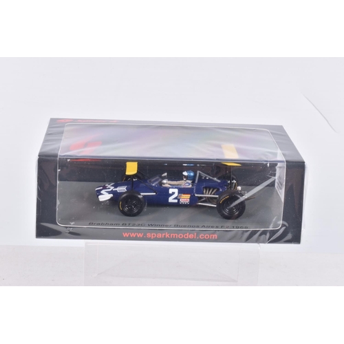 61 - FIVE BOXED DIECAST SPARK MINIMAX MODEL VEHICLES, to include a Planex Collection 1:43 scale Lotus 72E... 