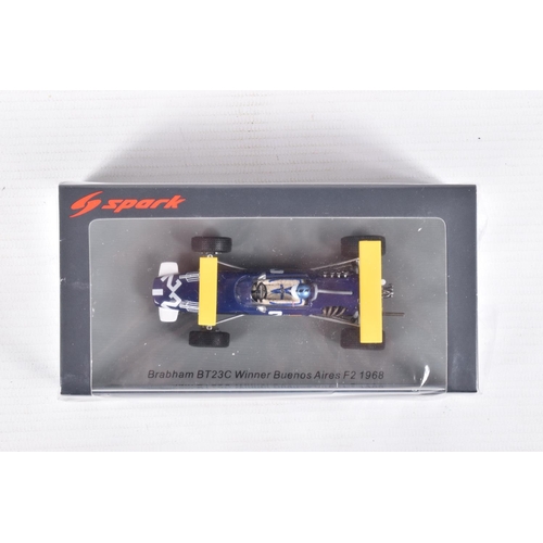 61 - FIVE BOXED DIECAST SPARK MINIMAX MODEL VEHICLES, to include a Planex Collection 1:43 scale Lotus 72E... 