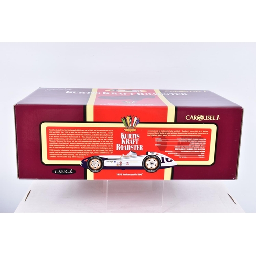 67 - A BOXED CAROUSEL 1 KURTIS KRAFT ROADSTER 1:18 SCALE DIECAST MODEL VEHICLE, 1955 Indianapolis 500 #16... 