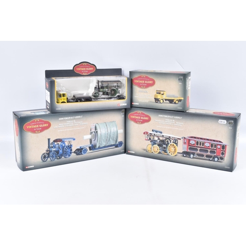 69 - FOUR BOXED LIMITED EDITION CORGI VINTAGE GLORY OF STEAM 1:50 SCALE DIECAST MODEL VEHICLES, the first... 