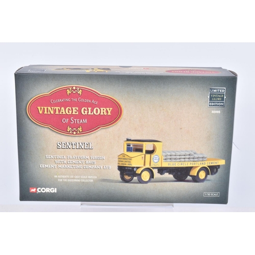 69 - FOUR BOXED LIMITED EDITION CORGI VINTAGE GLORY OF STEAM 1:50 SCALE DIECAST MODEL VEHICLES, the first... 