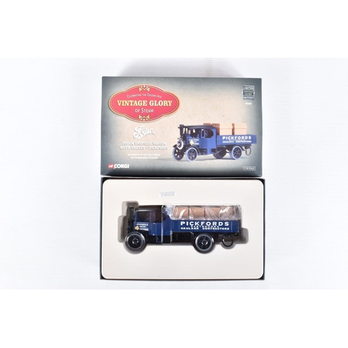 70 - NINE BOXED LIMITED EDITION CORGI VINTAGE GLORY OF STEAM 1:50 SCALE DIECAST MODEL VEHICLES, to includ... 