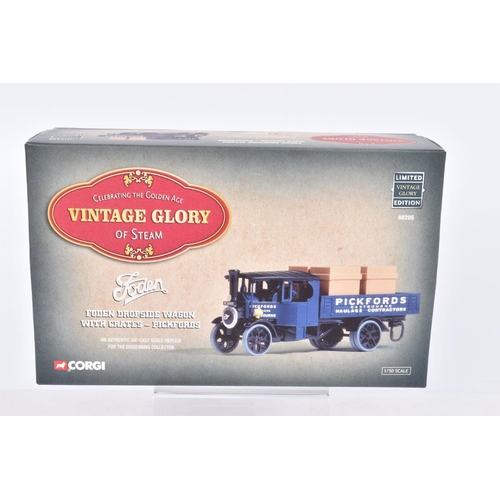 70 - NINE BOXED LIMITED EDITION CORGI VINTAGE GLORY OF STEAM 1:50 SCALE DIECAST MODEL VEHICLES, to includ... 