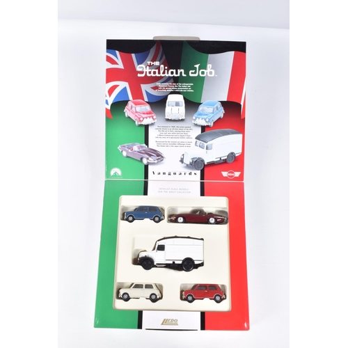 102 - A QUANTITY OF BOXED MODERN DIECAST VEHICLES, to include Lledo Vanguards 'The Italian Job' five piece... 