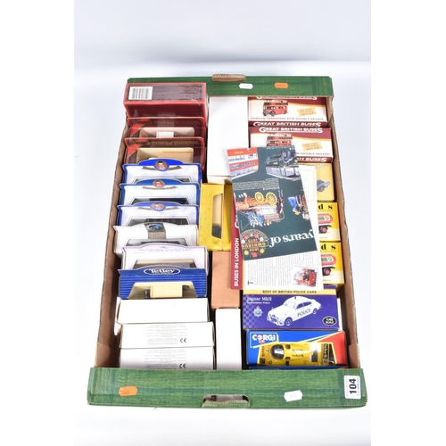 104 - A QUANTITY OF BOXED MODERN DIECAST VEHICLES, to include Matchbox Models of Yesteryear (1980's issues... 