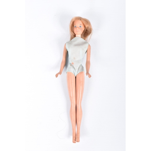 109 - A VINTAGE 1960'S MATTEL TWIST AND TURN BARBIE DOLL, painted lashes, straight arms and legs, twist an... 