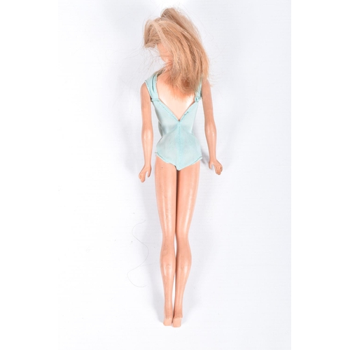 109 - A VINTAGE 1960'S MATTEL TWIST AND TURN BARBIE DOLL, painted lashes, straight arms and legs, twist an... 